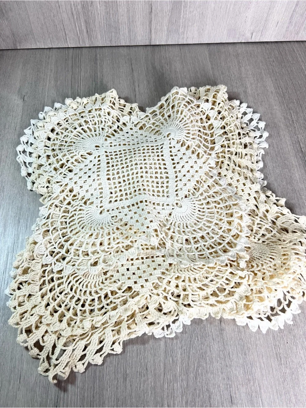 Vintage Doilies lot of 7 crochet lace grannycore cottagecore